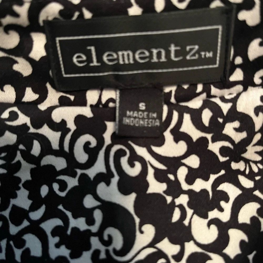 Elementz/Women’s  vintage 3/4 sleeve, black&white jacket, S - Picture 5 of 6